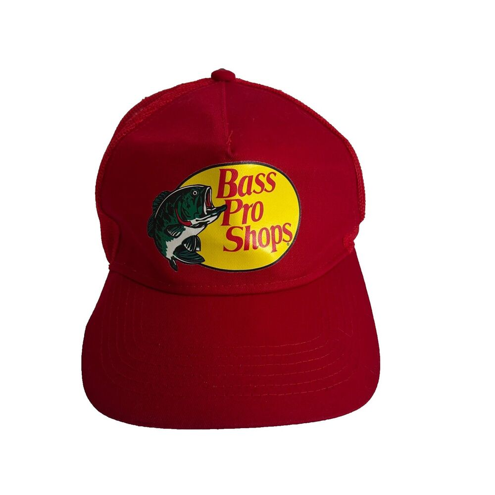 Bass Pro Shops Hat Mesh Adjustable SnapBack Trucker Baseball Fishing Outdoor